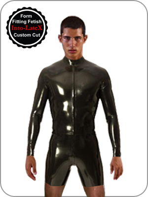 Mens Rubber Surf Suit Long Sleeve (Latex Shortanzug ) Thick